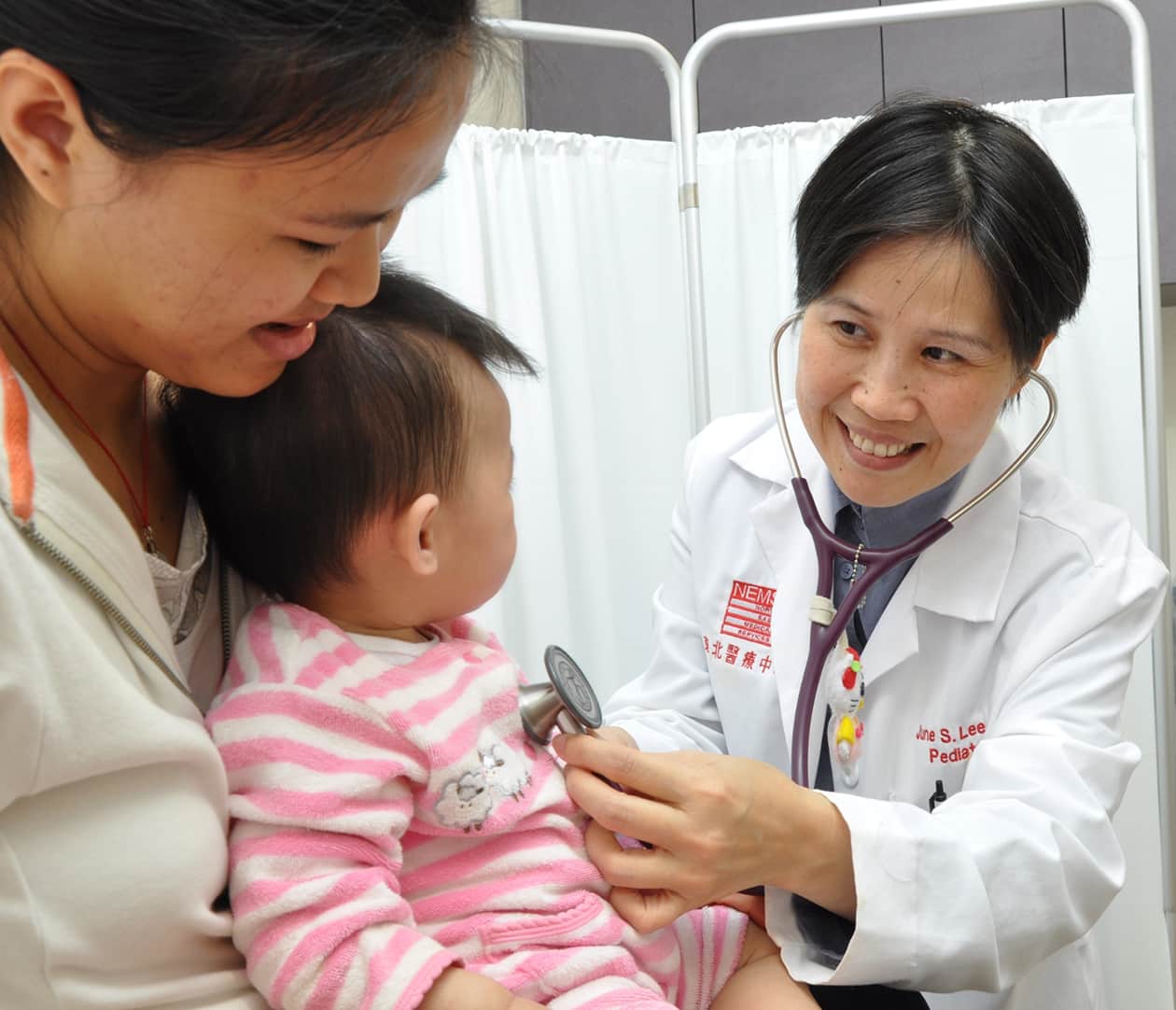 Doctor with child patient